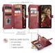 CaseMe C30 Samsung Galaxy S25 FE Hoesje Pasjeshouder Book Case Rood afbeelding 3