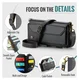 CaseMe C36 Samsung Galaxy S25 FE Hoesje Zipper Book Case Zwart afbeelding 7