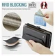 CaseMe C36 Samsung Galaxy S25 FE Hoesje Zipper Book Case Zwart afbeelding 8