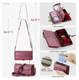 CaseMe C36 Samsung Galaxy S25 FE Hoesje Zipper Book Case Rood afbeelding 5