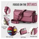 CaseMe C36 Samsung Galaxy S25 FE Hoesje Zipper Book Case Rood afbeelding 7