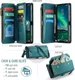 CaseMe C36 Samsung Galaxy S25 FE Hoesje Zipper Book Case Blauw afbeelding 3