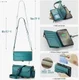 CaseMe C36 Samsung Galaxy S25 FE Hoesje Zipper Book Case Blauw afbeelding 4