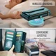 CaseMe C36 Samsung Galaxy S25 FE Hoesje Zipper Book Case Blauw afbeelding 8