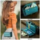 CaseMe C36 Samsung Galaxy S25 FE Hoesje Zipper Book Case Blauw afbeelding 5