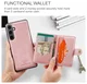 CaseMe JH-01 Samsung Galaxy S25 FE Hoesje met Magnetische Kaarthouder Roze afbeelding 3