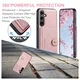 CaseMe JH-01 Samsung Galaxy S25 FE Hoesje met Magnetische Kaarthouder Roze afbeelding 4