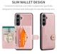 CaseMe JH-01 Samsung Galaxy S25 FE Hoesje met Magnetische Kaarthouder Roze afbeelding 8