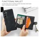 CaseMe JH-01 Samsung Galaxy S25 FE Hoesje met Magnetische Kaarthouder Zwart afbeelding 3