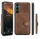 CaseMe JH-01 Samsung Galaxy S25 FE Hoesje met Magnetische Kaarthouder Bruin afbeelding 10