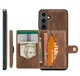 CaseMe JH-01 Samsung Galaxy S25 FE Hoesje met Magnetische Kaarthouder Bruin afbeelding 13