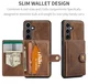 CaseMe JH-01 Samsung Galaxy S25 FE Hoesje met Magnetische Kaarthouder Bruin afbeelding 8