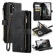 CaseMe C30 Samsung Galaxy A17 Hoesje Pasjeshouder Book Case Zwart afbeelding 2