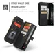 CaseMe C30 Samsung Galaxy A17 Hoesje Pasjeshouder Book Case Zwart afbeelding 4