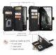 CaseMe C30 Samsung Galaxy A17 Hoesje Pasjeshouder Book Case Zwart afbeelding 5