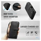 CaseMe C30 Samsung Galaxy A17 Hoesje Pasjeshouder Book Case Zwart afbeelding 7