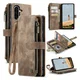 CaseMe C30 Samsung Galaxy A17 Hoesje Pasjeshouder Book Case Bruin afbeelding 2