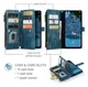 CaseMe C30 Samsung Galaxy A17 Hoesje Pasjeshouder Book Case Blauw afbeelding 5