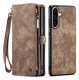CaseMe 008 Samsung Galaxy A17 Hoesje 2-in-1 Book Case en Back Cover Bruin