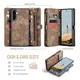 CaseMe 008 Samsung Galaxy A17 Hoesje 2-in-1 Book Case en Back Cover Bruin afbeelding 3