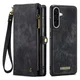CaseMe 008 Samsung Galaxy A17 Hoesje 2-in-1 Book Case en Back Cover Zwart afbeelding 1