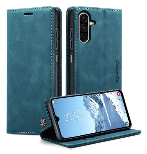CaseMe 013 Samsung Galaxy A17 Hoesje Book Case met Standaard Blauw afbeelding 1