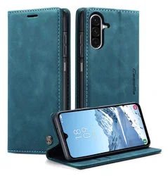 CaseMe 013 Samsung Galaxy A17 Hoesje Book Case met Standaard Blauw afbeelding
