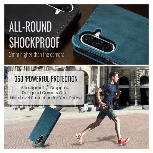 CaseMe 013 Samsung Galaxy A17 Hoesje Book Case met Standaard Blauw afbeelding 7