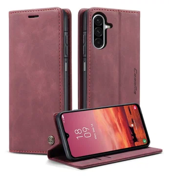 CaseMe 013 Samsung Galaxy A17 Hoesje Book Case met Standaard Rood