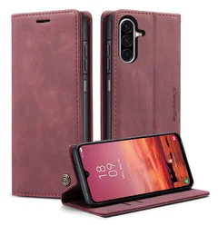 CaseMe 013 Samsung Galaxy A17 Hoesje Book Case met Standaard Rood afbeelding