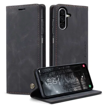CaseMe 013 Samsung Galaxy A17 Hoesje Book Case met Standaard Zwart