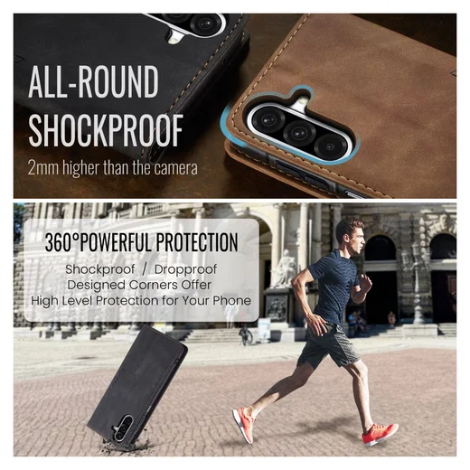 CaseMe 013 Samsung Galaxy A17 Hoesje Book Case met Standaard Zwart afbeelding 7