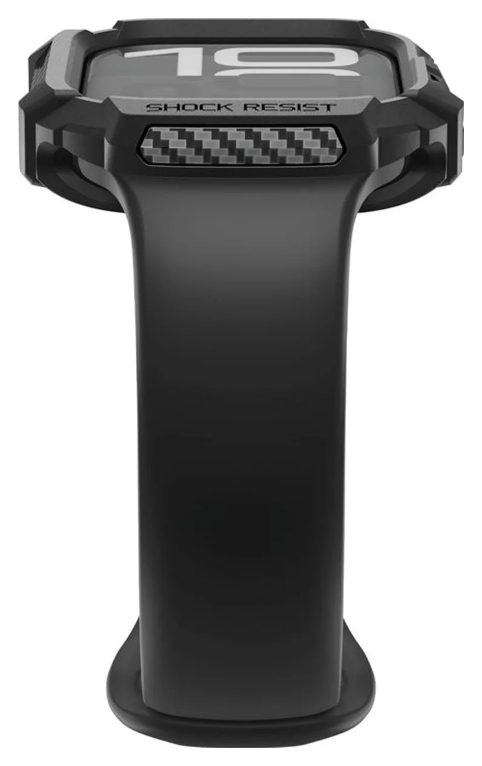 Spigen Rugged Armor 2  - Apple Watch 11/10 46MM Hoesje Bumper Case - Matte Zwart afbeelding 10