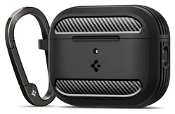 Spigen Rugged Armor Apple AirPods Pro 3 (2025) Hoesje Matte Zwart afbeelding