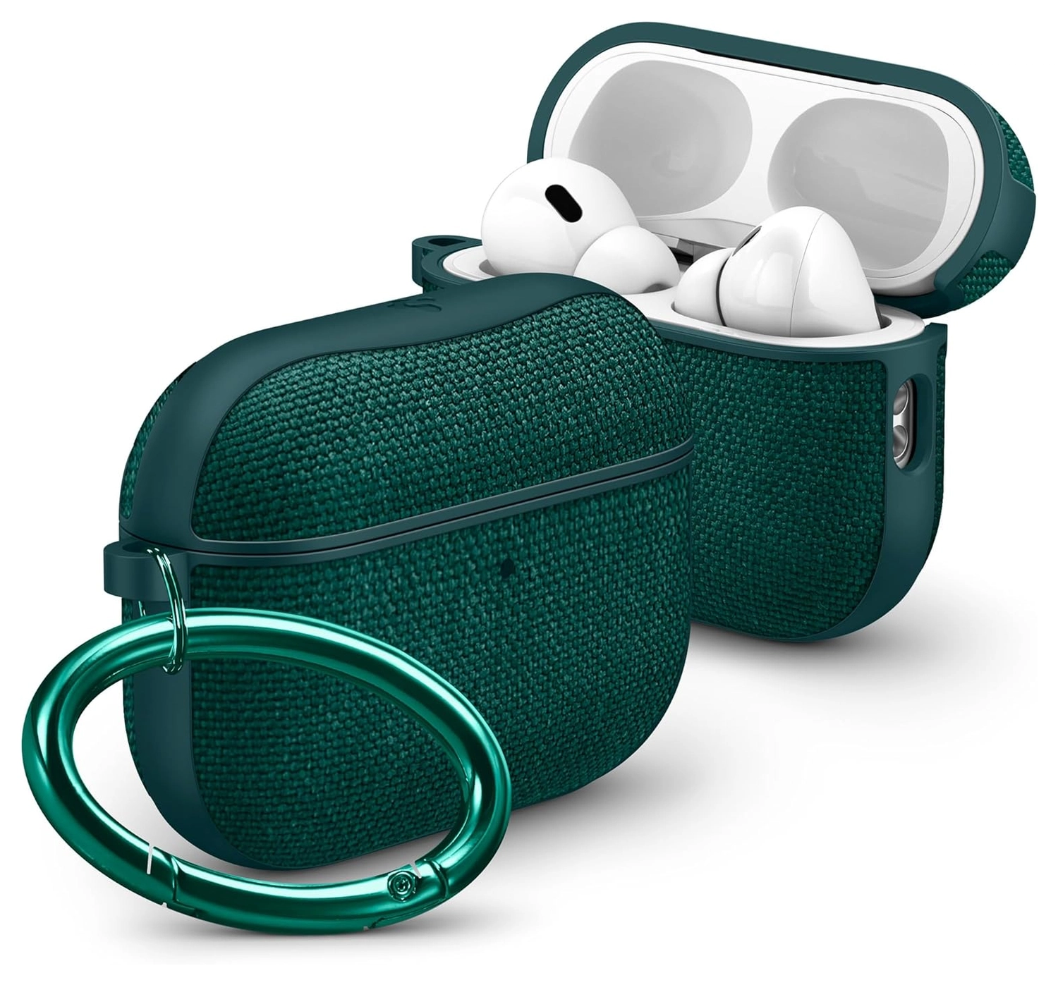 GIOPUEY Transparante Cover Voor AirPods Pro 3 2025 - Ultradunne TPU Hoes, Schokbestendig, Krasbestendig, Groen