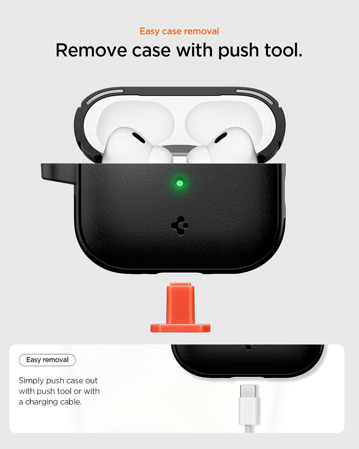 Spigen Vault AirPods Pro 3 (2025) Hoesje met Magneetsluiting Zwart afbeelding 8