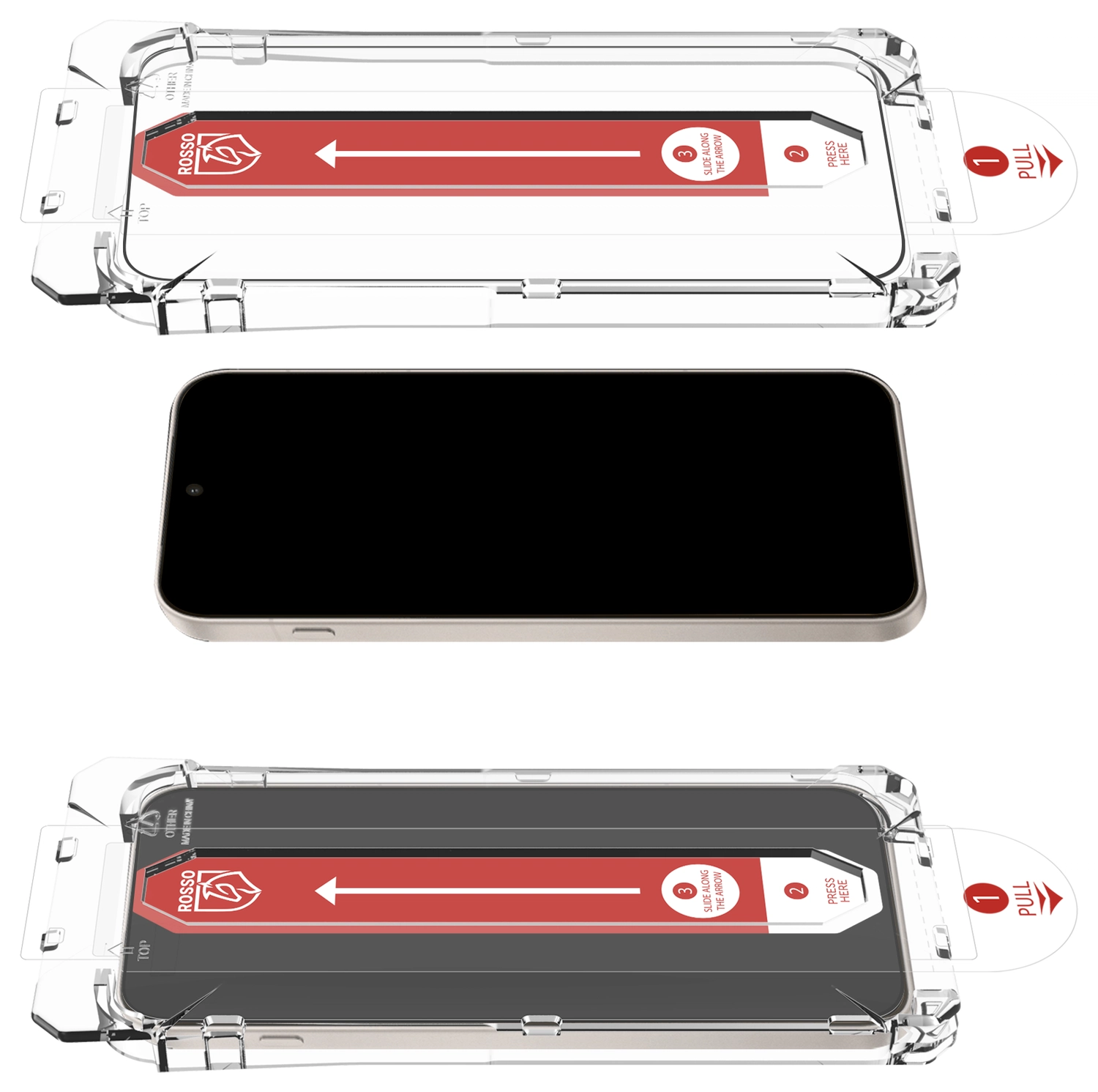 Rosso OnePlus 15 Tempered Glass met Installatietray Dust Removal afbeelding 11