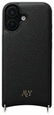AVY Apple iPhone 17 Hoesje met Koord Haakjes MagSafe Leer Zwart