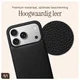 AVY Apple iPhone 17 Pro Hoesje met Koord Haakjes MagSafe Leer Zwart afbeelding 7