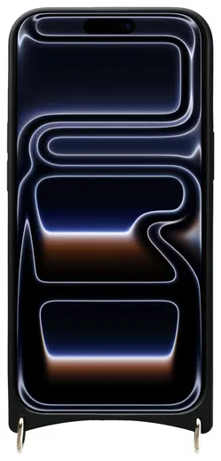 AVY Apple iPhone 17 Pro Max Hoesje met Koord Haakjes MagSafe Leer Zwart afbeelding 9