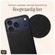 AVY Apple iPhone 17 Pro Max Hoesje met Koord Haakjes MagSafe Leer Zwart afbeelding 6