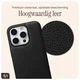 AVY Apple iPhone 16 Pro Hoesje met Koord Haakjes MagSafe Leer Zwart afbeelding 7
