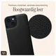 AVY Apple iPhone 15 Hoesje met Koord Haakjes MagSafe Leer Zwart afbeelding 7