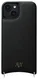 AVY Apple iPhone 14 / 13 Hoesje met Koord Haakjes MagSafe Leer Zwart