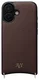 AVY Apple iPhone 17 Hoesje met Koord Haakjes MagSafe Leer Chocolate