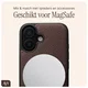 AVY Apple iPhone 17 Hoesje met Koord Haakjes MagSafe Leer Chocolate afbeelding 8