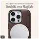 AVY Apple iPhone 16 Pro Hoesje met Koord Haakjes MagSafe Leer Chocolate afbeelding 8