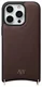 AVY Apple iPhone 16 Pro Max Hoesje met Koord Haakjes MagSafe Leer Chocolate