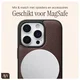 AVY Apple iPhone 16 Pro Max Hoesje met Koord Haakjes MagSafe Leer Chocolate afbeelding 8
