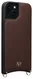 AVY Apple iPhone 15 Hoesje met Koord Haakjes MagSafe Leer Chocolate afbeelding 10